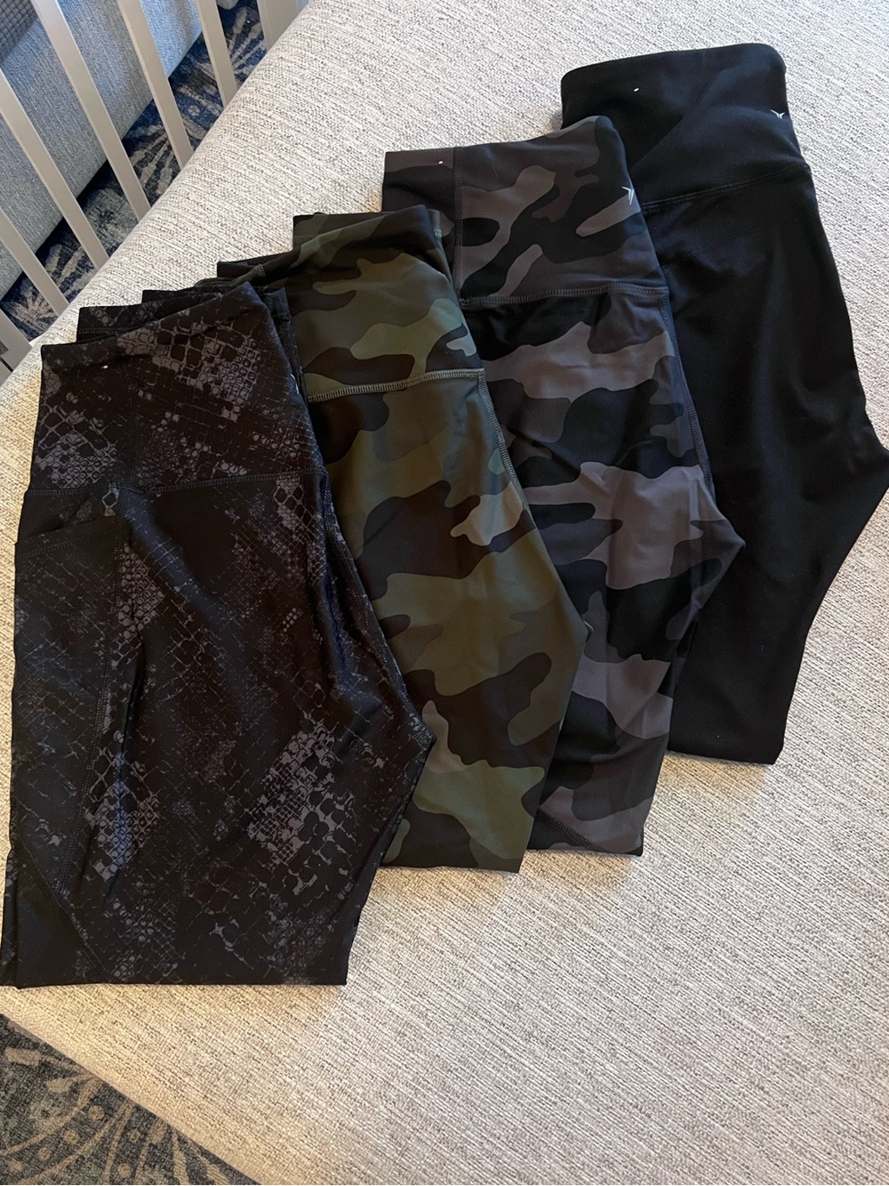 Old Navy Women’s Leggings Set - Black, Olive Camo, Gray Camo, Black Pattern